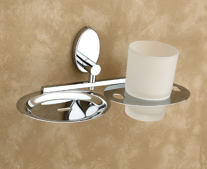 Royal Soap Dish Tumbler Holder Stainless Steel Bathroom Commercial Hotel Spa Wall Mount Heavy-Duty Anti-Rust Waterproof Easy Clean Professional Grade Durable Dual Function Rustproof Hygienic Regal Design Space Saving Luxury Finish Secure Mounting Sophisti